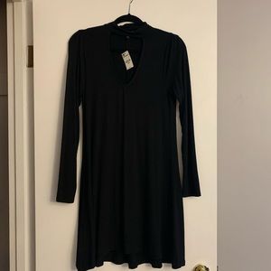 Express NWT black choker style dress M